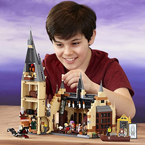 LEGO 75954 Harry Potter Gran Comedor de Hogwarts, Juguete de Construcción con Torre de 4 Plantas, una Bote y 10 Mini Figuras