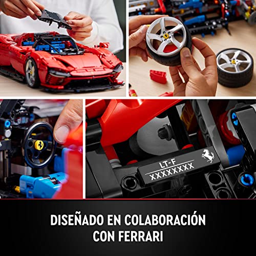 LEGO 42143 Technic Ferrari Daytona SP3, Maqueta de Súper Coche Rojo para Construir, Escala 1:8, Coleccionable, Ultimate Car Concept