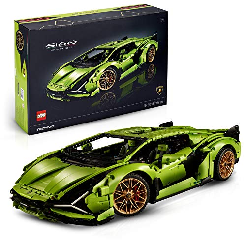 LEGO 42115 Technic Lamborghini Sián FKP 37, Maqueta de Coche de Lujo, Set de Construcción, Modelo de Coleccionista, Regalo Original para Adultos