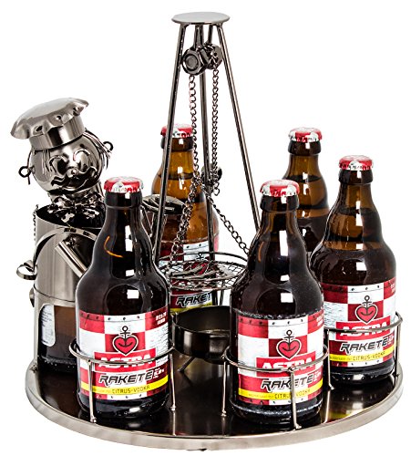 BRUBAKER Escultura Soporte para Botellas de Cerveza Soporte de Exhibición Comida al Aire Libre