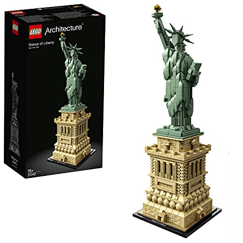 LEGO 21042 Architecture Estatua de la Libertad de Nueva York Set de Construcción, Modelo de Coleccionista, Maqueta Decorativa