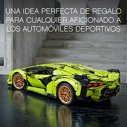 LEGO 42115 Technic Lamborghini Sián FKP 37, Maqueta de Coche de Lujo, Set de Construcción, Modelo de Coleccionista, Regalo Original para Adultos