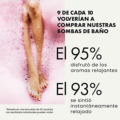 Set de Regalo de Bombas de Baño Orgánicas - Mujeres y Hombres - 3 veces Más de Aceites Esenciales Aromáticos para Relajarse - Veganas, Sin Sulfatos ni Parabenos - Acreditadas por Dermatólogos y GC/MS