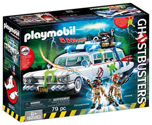 PLAYMOBIL Ghostbusters Ecto-1 con Módulo de Luz y Sonido, a Partir de 6 Años (9220) - no se que regalar